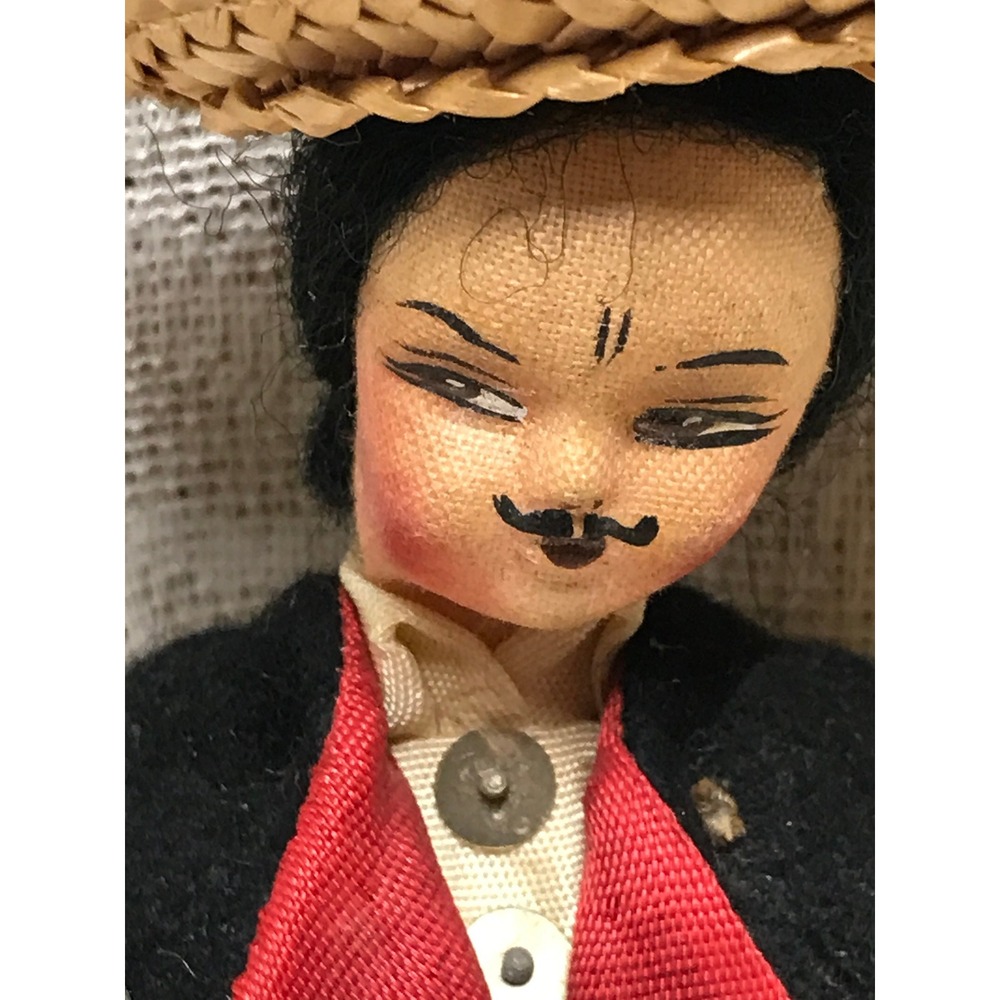 Vintage Beautiful Male Doll‎ from Spain, Souvenir Doll, Hand Made